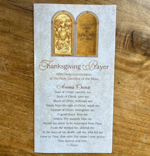 prayer after holy communion