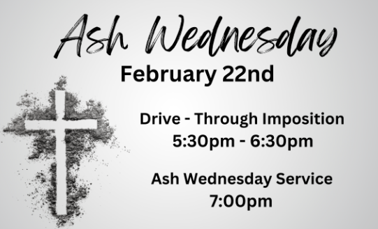 ash wednesday services near me