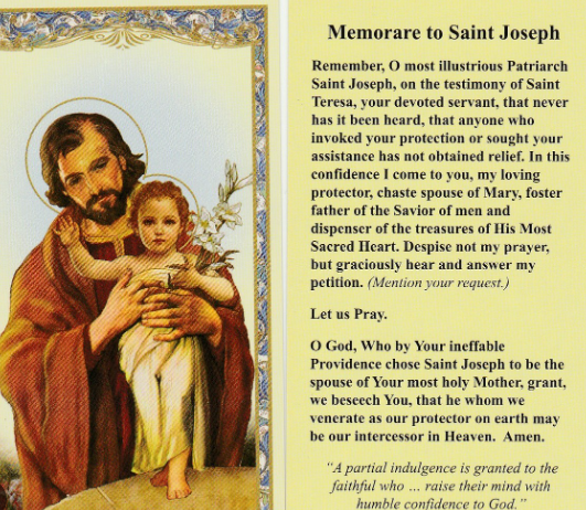 memorare to st joseph